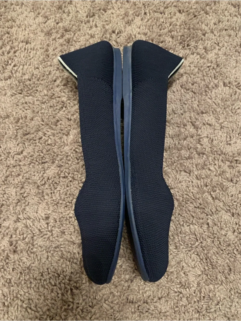 Rothy's Navy Knit Ballet Flats Size 11